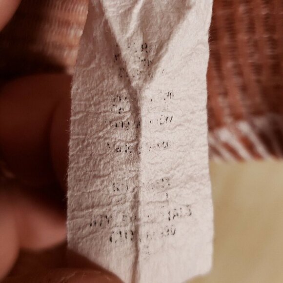 W5 Womens Orange White Striped Short Sleeve Knit Cropped Babydoll  Top Small - Picture 5 of 5